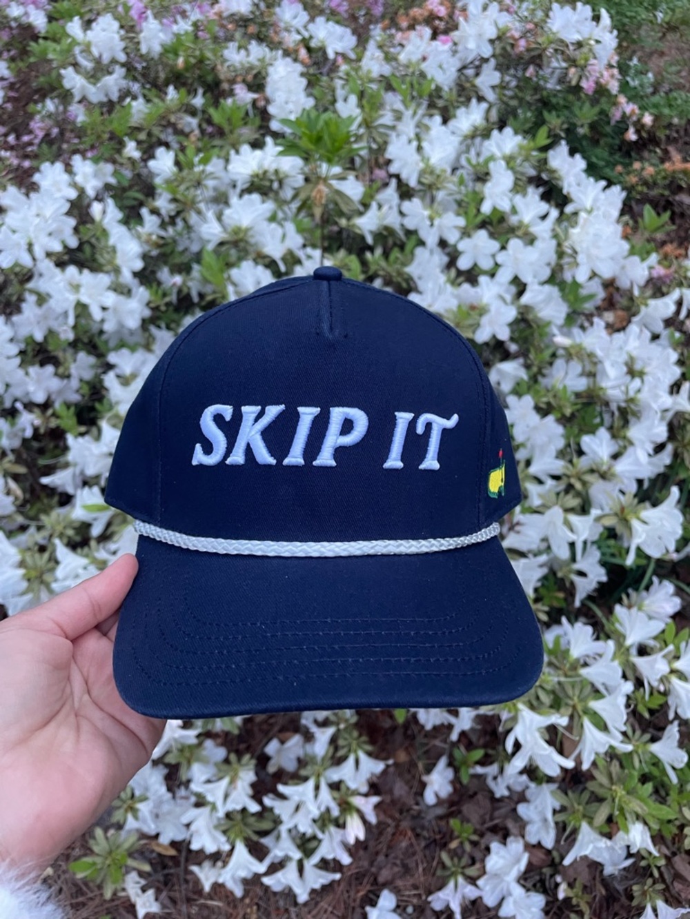 Masters Navy Blue "SKIP IT" Rope-Front Hat